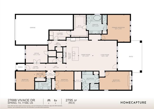 27688 Vivace Dr, House other with 4 bedrooms, 3 bathrooms and 3 parking in Spring TX | Image 45