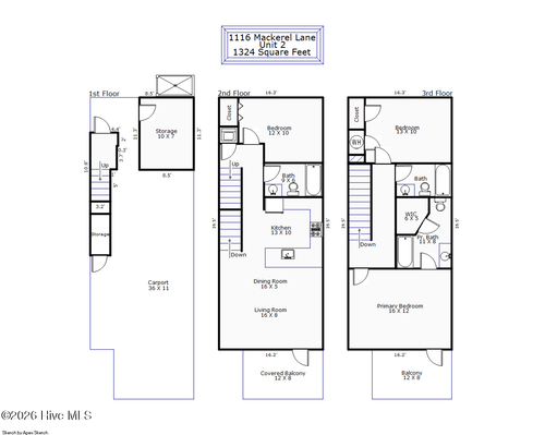 2-1116 Mackerel Ln, Carolina Beach, NC, 28428-5501 | Card Image