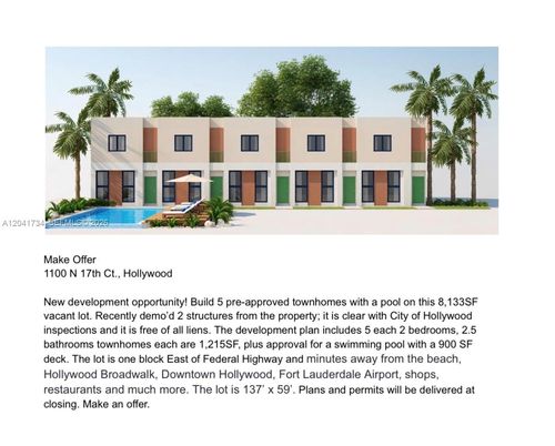 1100 N 17th Ct, Hollywood, FL, 33020-3622 | Card Image