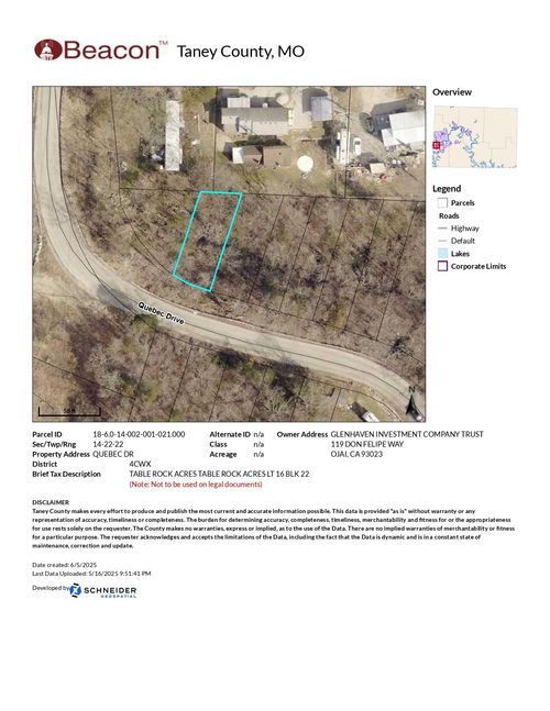 Lot 16 Tablerock Cir, Branson, MO, 65616 | Card Image