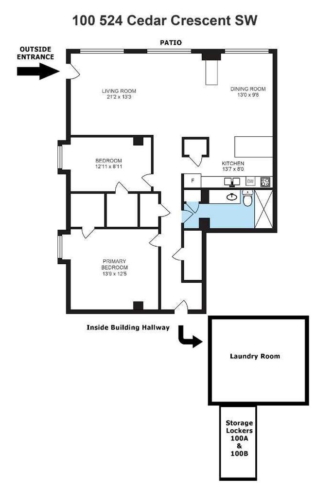 100 - 524 Cedar Crescent Sw, Condo with 2 bedrooms, 1 bathrooms and 1 parking in Calgary AB | Image 49