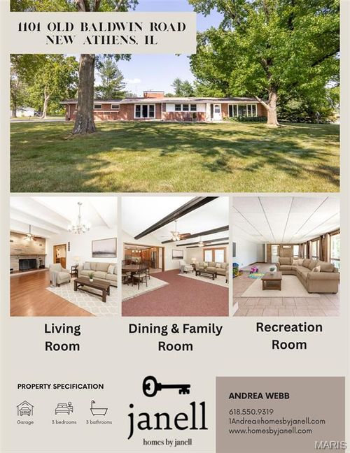 1101 Old Baldwin Rd, New Athens, IL, 62264-1598 | Card Image