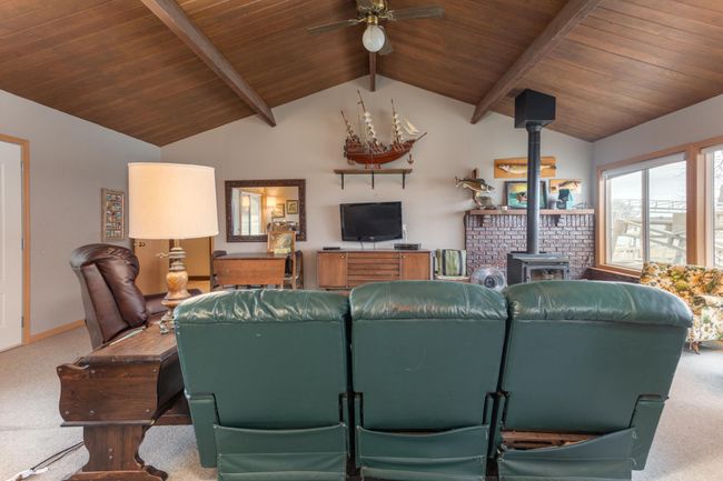 Large living room with wood stove | Image 9