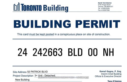 52 Patrick Blvd, North York, ON, M2J3L2 | Card Image