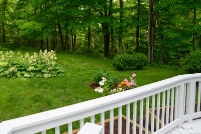 Outside deck overlooking back yard &amp; brook | Image 3