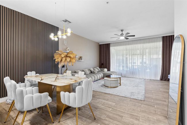 Modern dining room with new light fixtures | Image 4