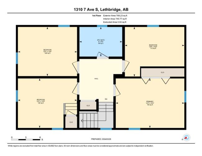 1310 7 Avenue S, Home with 4 bedrooms, 2 bathrooms and 4 parking in Lethbridge AB | Image 49
