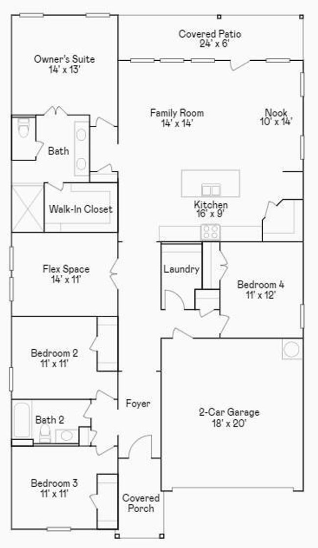 10603 Autumn Trace Dr, House other with 4 bedrooms, 2 bathrooms and 2 parking in Beasley TX | Image 9