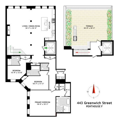 phf-443 Greenwich St, New York, NY, 10013-1702 | Card Image