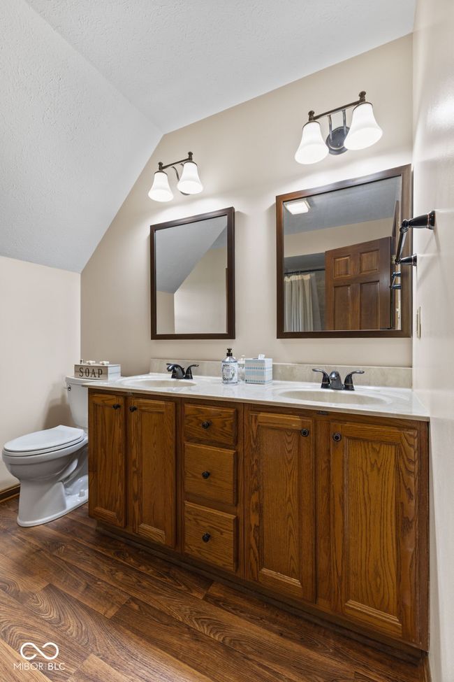 Upper level full bath with double sink | Image 35