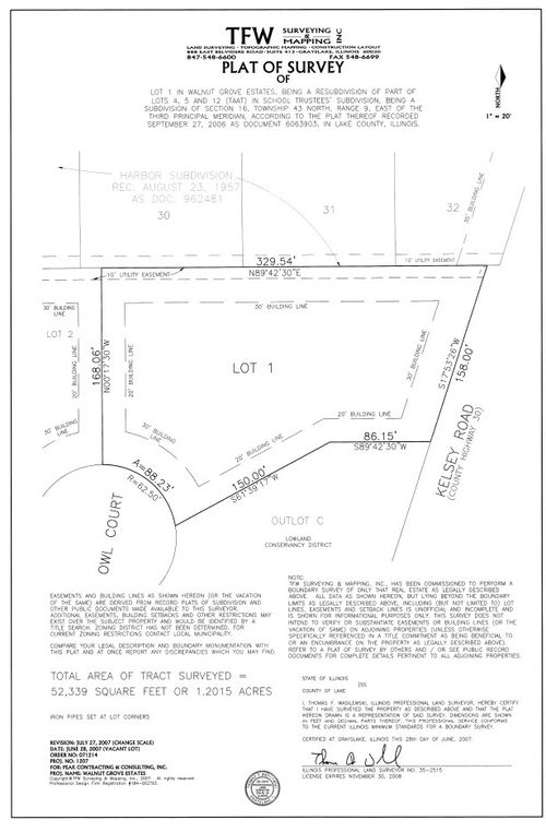 Lot 1 N Owl Ct, Barrington, IL, 60010 | Card Image