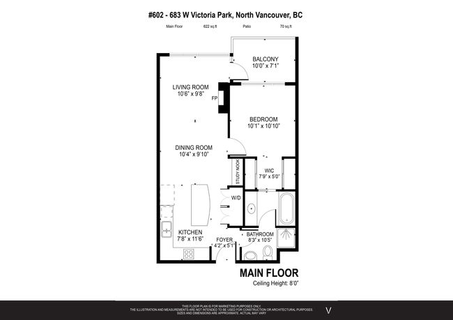602 - 683 W Victoria Park, Condo with 1 bedrooms, 1 bathrooms and 1 parking in North Vancouver BC | Image 38