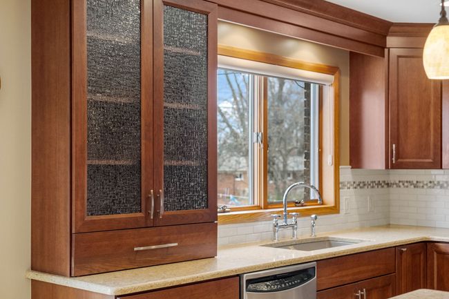 Textured glass cabinet doors | Image 17