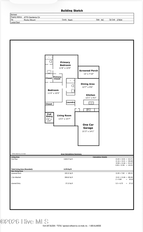 4770 Gardenia Cir, Rocky Mount, NC, 27804-9500 | Card Image