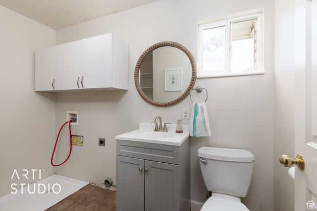 Bathroom with vanity and toilet | Image 9