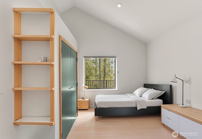 Upper bedroom one with virtual staging. | Image 31