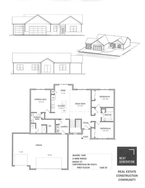 412 Ridge Court, ORFORDVILLE, WI, 53576 | Card Image