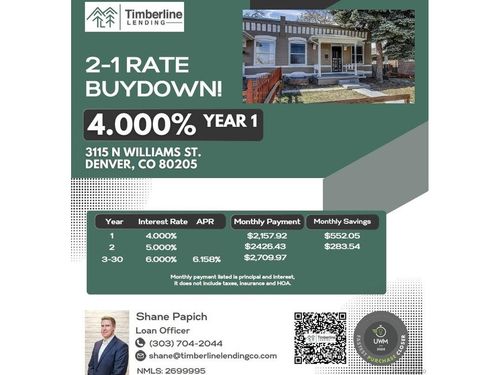 3115 N Williams St, Denver, CO, 80205-4017 | Card Image