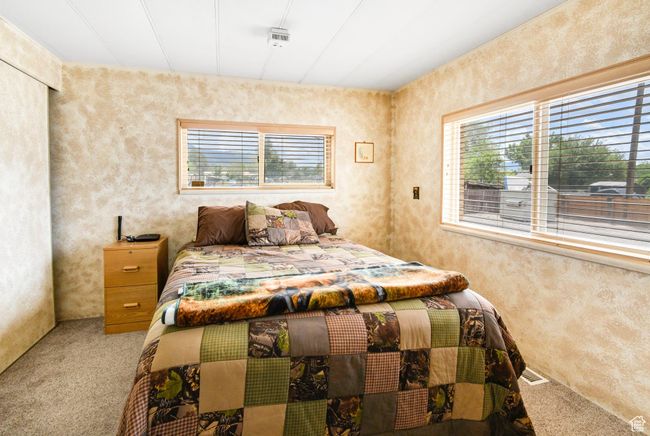 Carpeted bedroom with multiple windows | Image 18