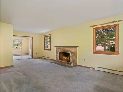 Living Room with Wood Burning Fireplace | Image 2