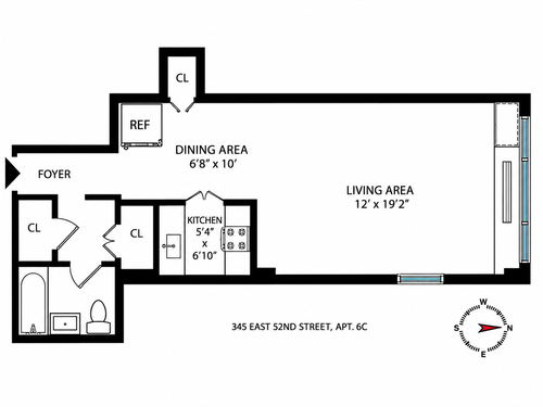 6c-345 E 52nd St, New York, NY, 10022-6335 | Card Image