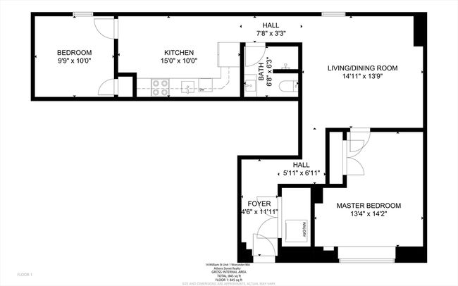APT-1 - 14 William St, Condo with 2 bedrooms, 1 bathrooms and null parking in Worcester MA | Image 21