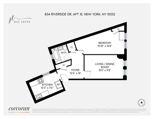 1e-834 Riverside Dr, New York, NY, 10032-5431 | Card Image