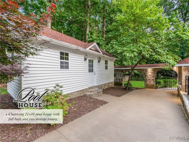 Charming 21x10 pool house with full bath and two storage rooms. | Image 36
