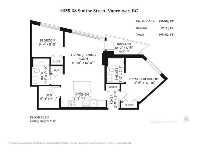 355 - 38 Smithe Street, Condo with 2 bedrooms, 2 bathrooms and 1 parking in Vancouver BC | Image 40