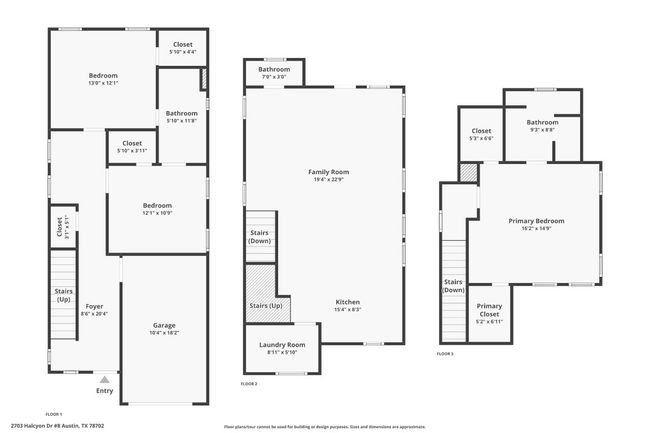 Combined floor plan showing all three floors. | Image 6