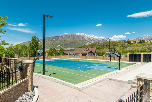 View of basketball court with community basketball court and a mountain view | Image 56