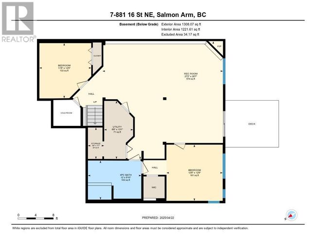 7 - 881 16 St Ne, House other with 3 bedrooms, 3 bathrooms and 2 parking in Salmon Arm BC | Image 58