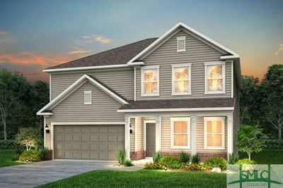 Hampton Exterior Elevation LC202 Pictures are of a model home. *Pictures, photographs, colors, features, and sizes are for illustration purposes only and will vary from the homes as built.* | Image 2