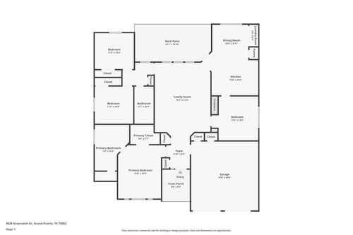 4629 Greenwich Dr, Grand Prairie, TX, 75052-8317 | Card Image