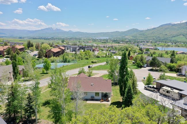 Aerial view featuring a residential view and a water and mountain view | Image 32