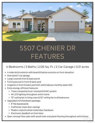 5507 Chenier Dr, House other with 4 bedrooms, 3 bathrooms and 4 parking in Gulf Breeze FL | Image 2