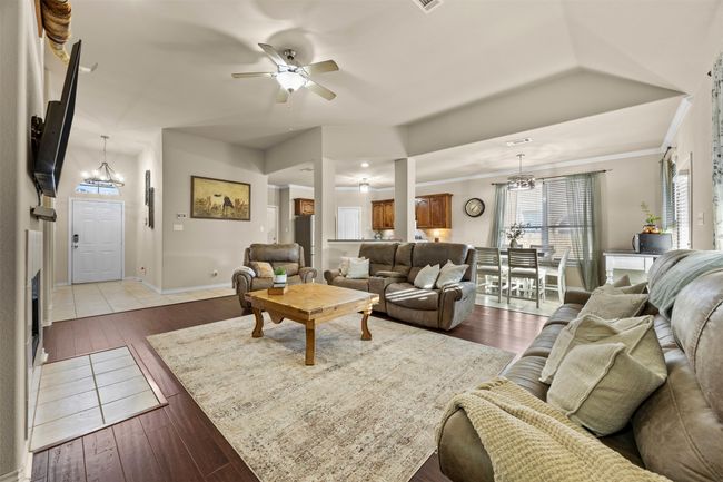 Large Open Concept Living Room with Fireplace | Image 10