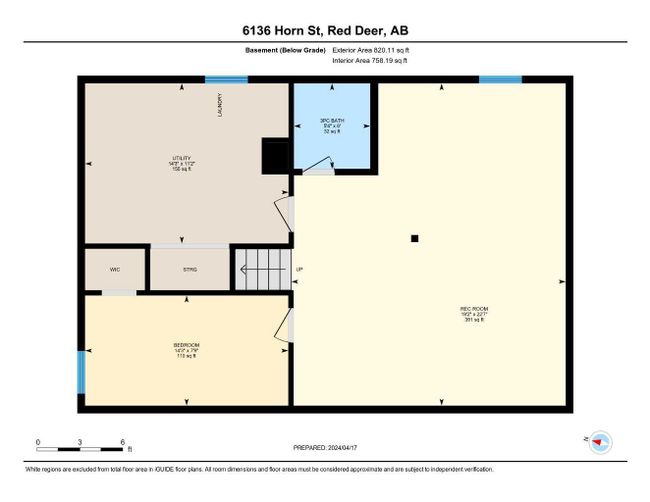 6136 Horn Street, Home with 4 bedrooms, 2 bathrooms and 2 parking in Red Deer AB | Image 45