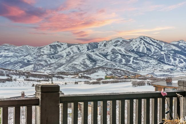 Large Decks outside Dining and Master bedroom peer out to the Deer Valley, Mayflower now East Village & Park City Mountain Resorts. | Image 3