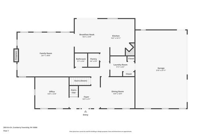 205 Erin Dr, House other with 5 bedrooms, 5 bathrooms and 3 parking in Cranberry Twp PA | Image 43