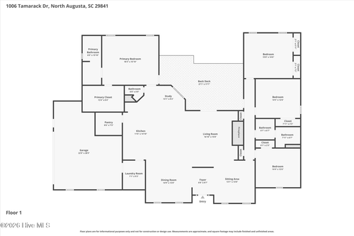 1006 Tamarack Dr, North Augusta, SC, 29841-9308 | Card Image