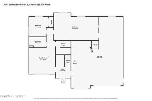 17041 Briarcliff Pointe Cir, Anchorage, AK, 99516-5433 | Card Image