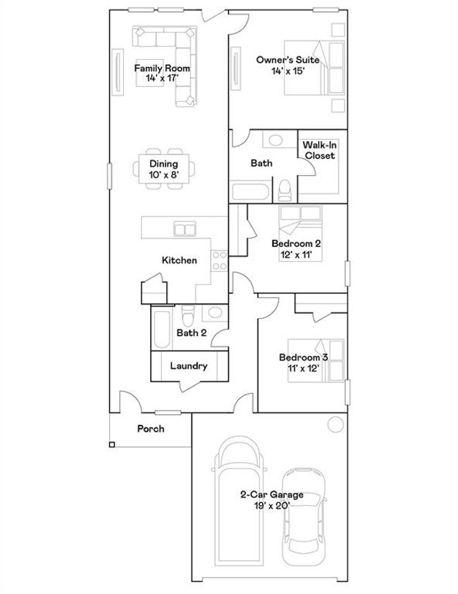 1722 Lofty Cedar Ct, House other with 3 bedrooms, 2 bathrooms and 2 parking in Conroe TX | Image 10
