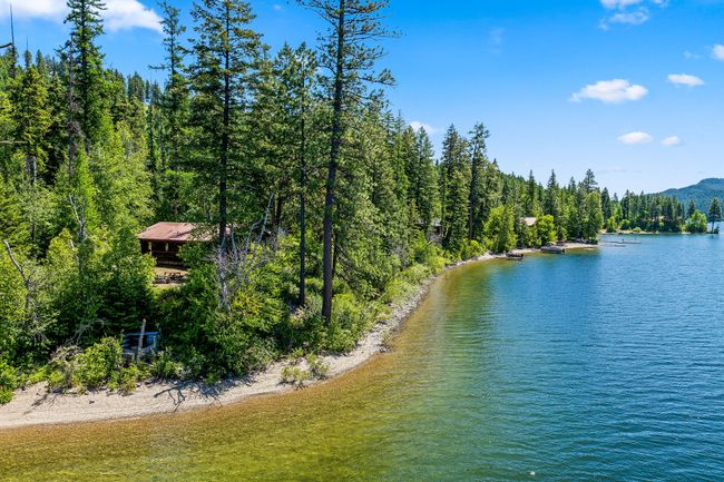 Aerial view of Swan Lake Shoreline featuring a forest | Image 42