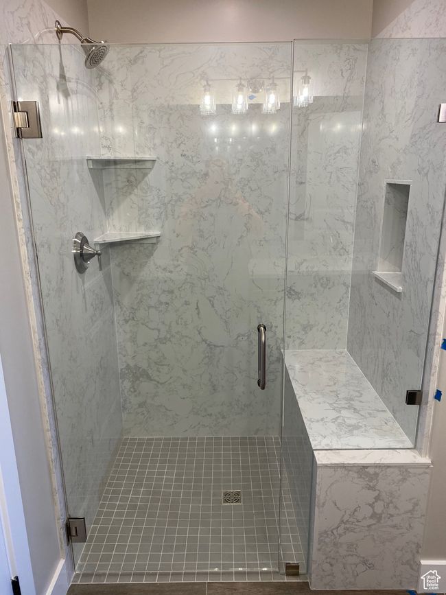 Full bathroom with a stall shower | Image 16