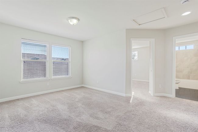Spare room with carpet flooring, attic access, and recessed lighting | Image 28