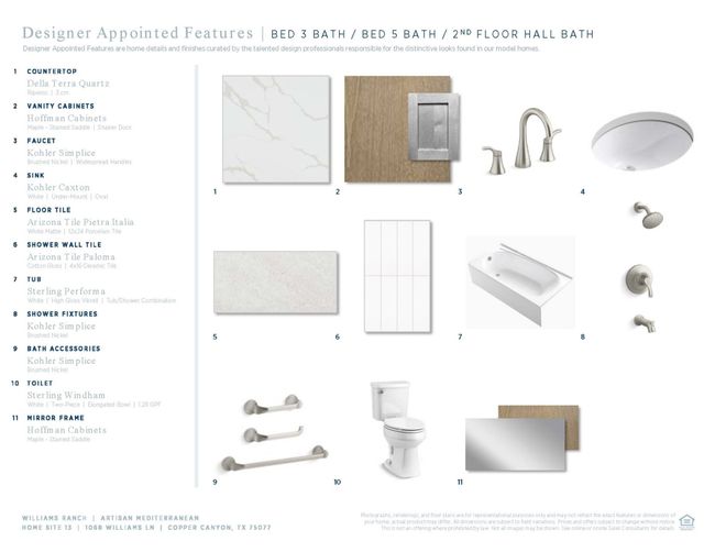 Artisan Mediterranean-Bed 3, 5 and 2nd floor hall bath Selections | Image 15