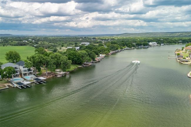 Aerial view of pristine constant-level Lake LBJ. | Image 40
