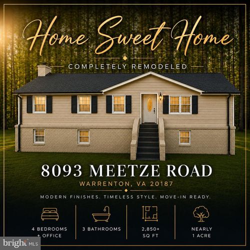 8093 Meetze Rd, WARRENTON, VA, 20187-4343 | Card Image