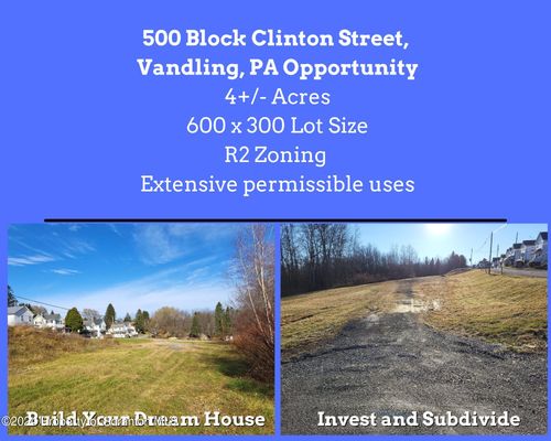 500 Block Clinton Street, Vandling, PA, 18421 | Card Image